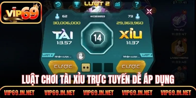 Tài Xỉu Online VIP69 – Cơ Hội Trải Nghiệm Game Đỉnh Cao Luật chơi tài xỉu trực tuyến dễ áp dụng cho người mới